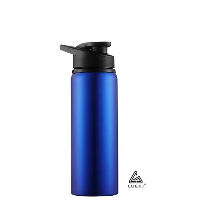 sport drinkfles blauw zwart